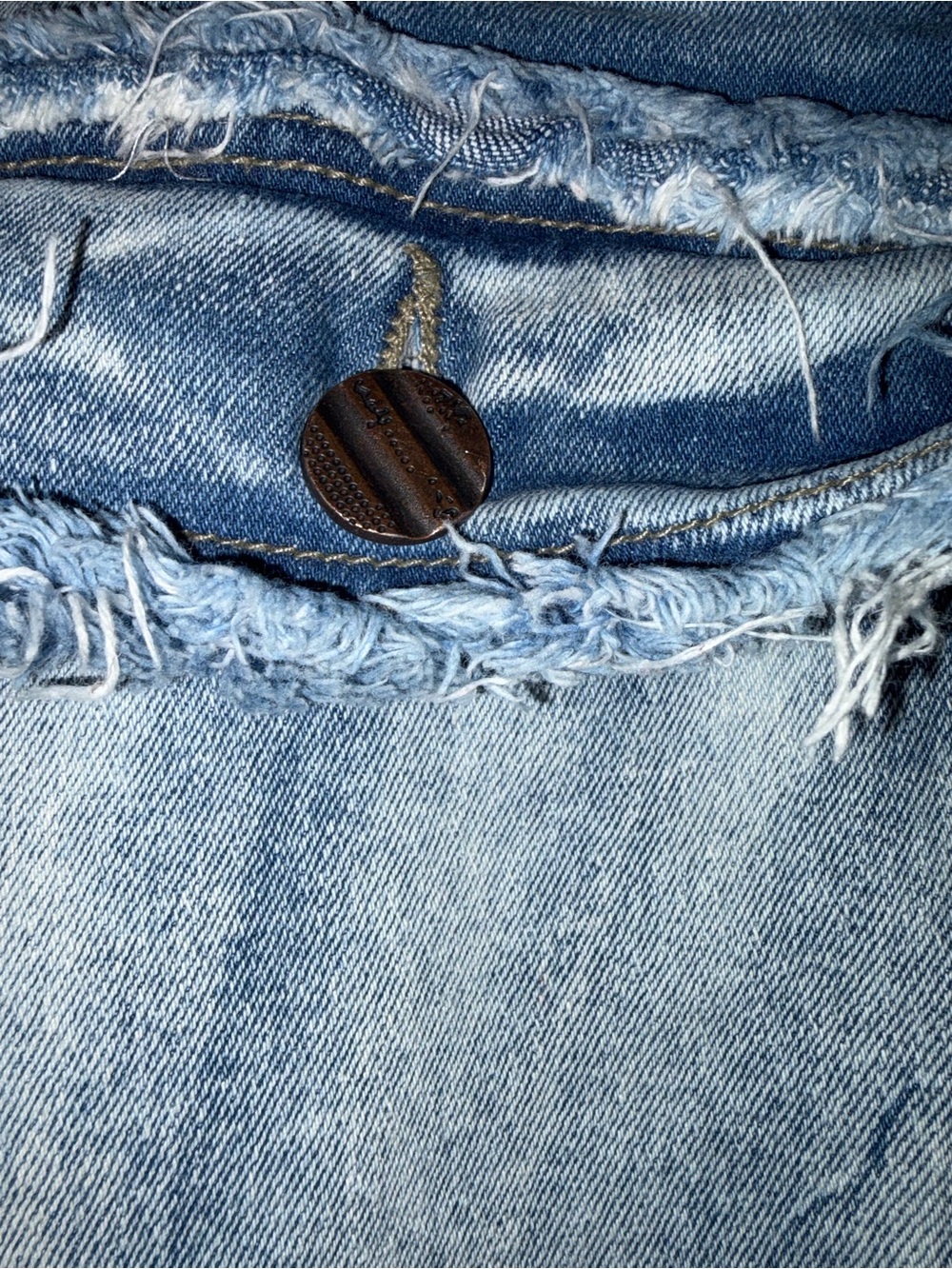 Men's Light Blue Distressed Bootcut Jeans - Picture 3 of 6